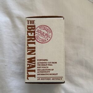 Berlin Wall Artifact with Pouch and Booklet